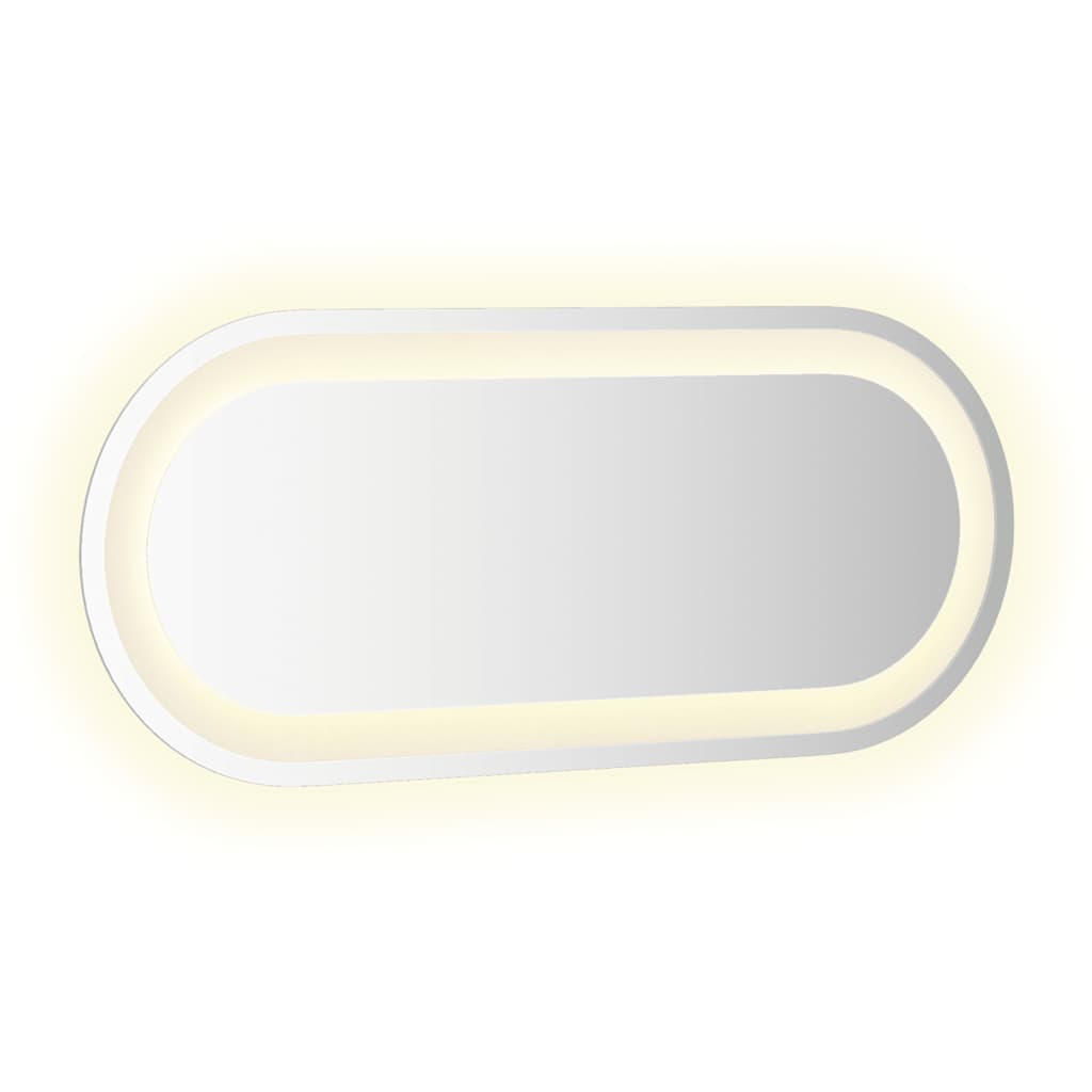 LED-baderomsspeil 60x25 cm oval