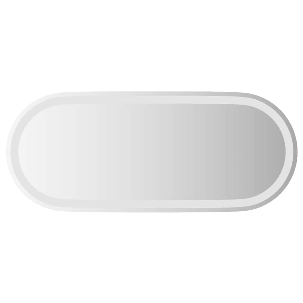 LED-baderomsspeil 90x40 cm oval