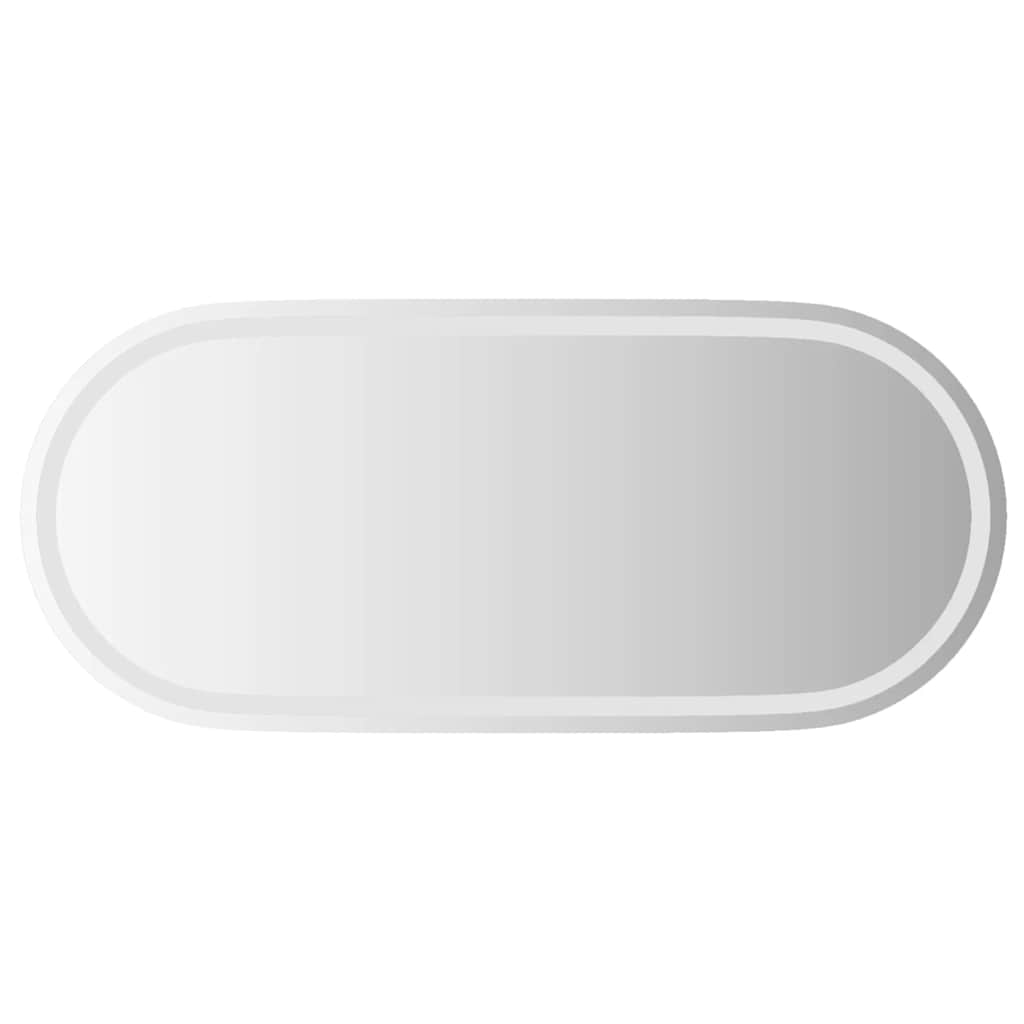 LED-baderomsspeil 100x45 cm oval
