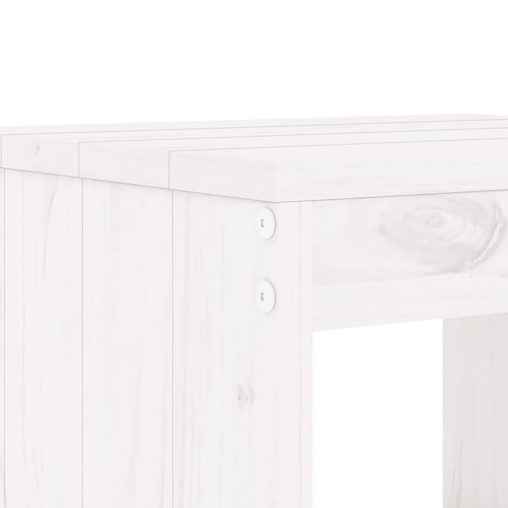 Hagebarsett 5 deler hvit heltre furu