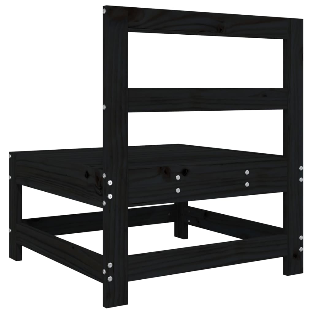 Hagemidtsofa svart heltre furu