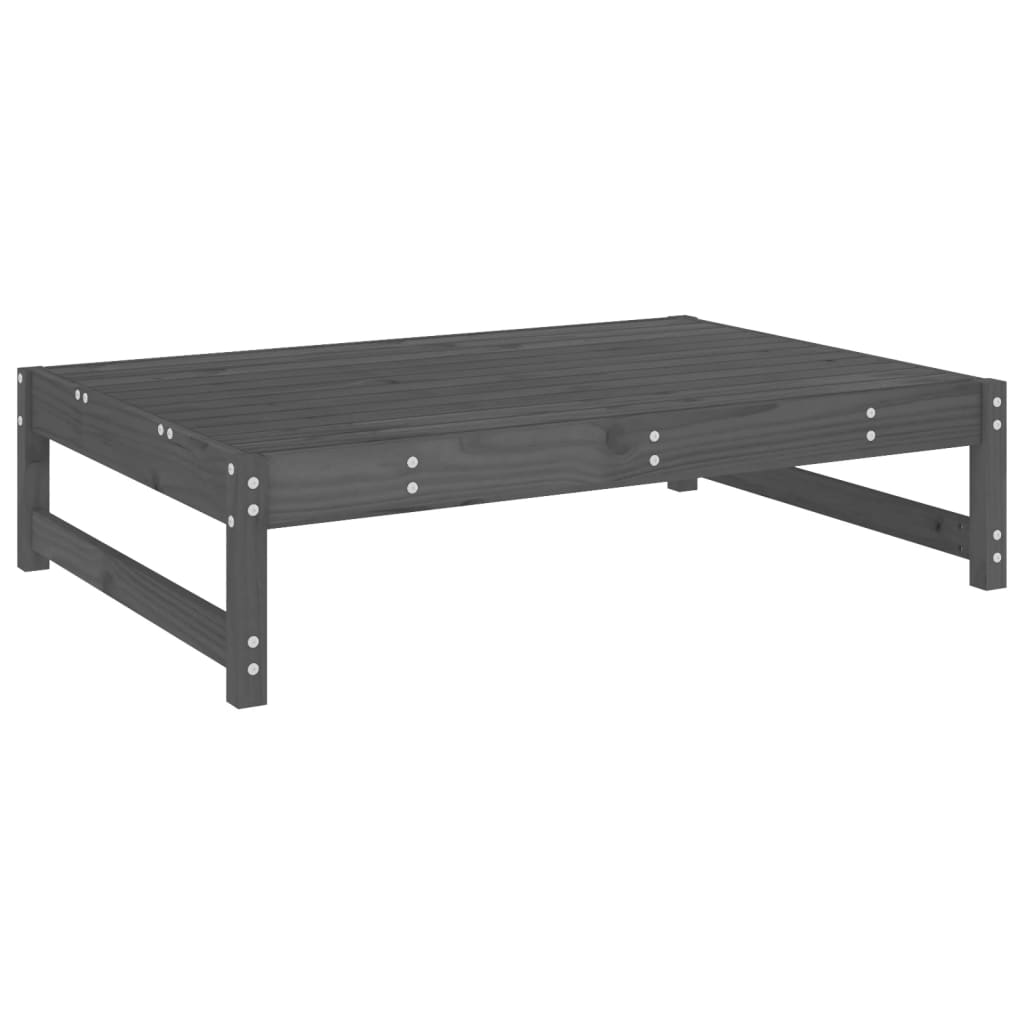 Hagefotskammel grå 120x80 cm heltre furu