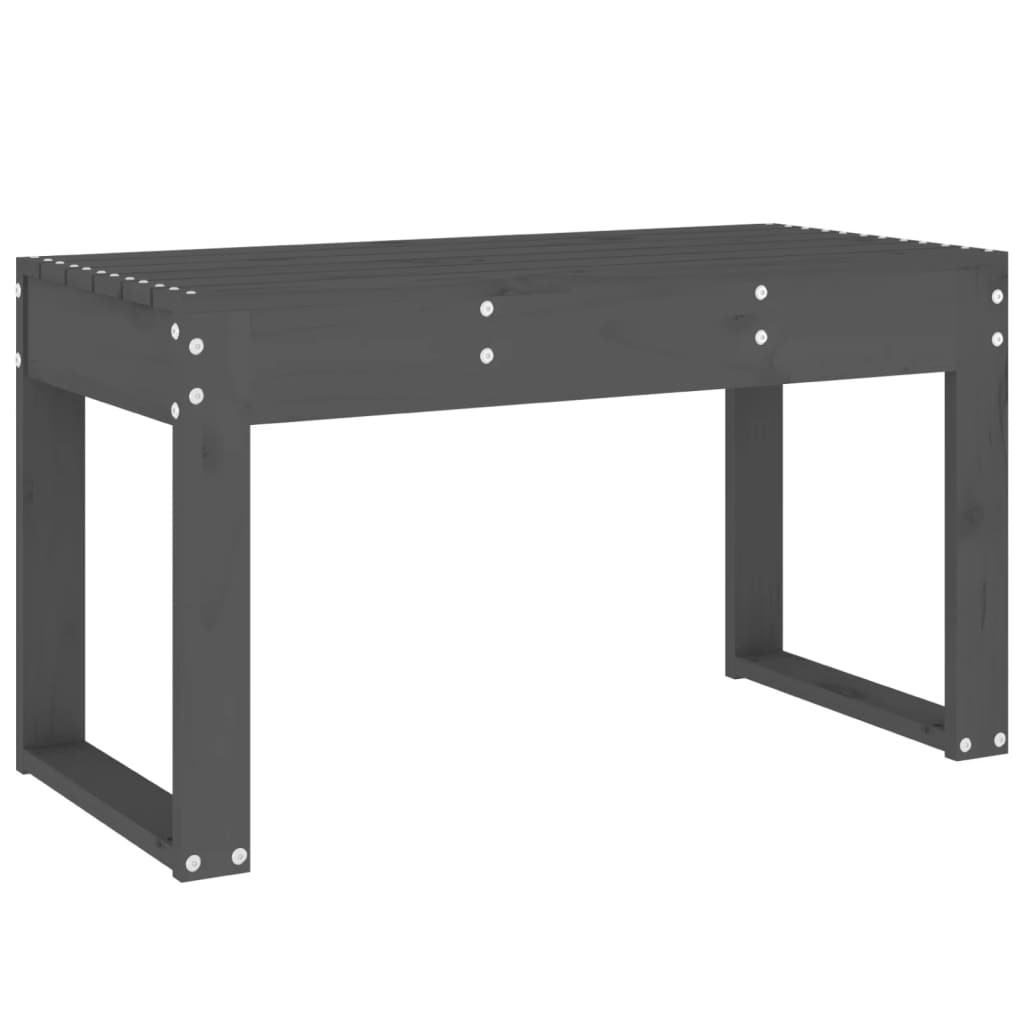 Hagebenk grå 80x38x45 cm heltre furu