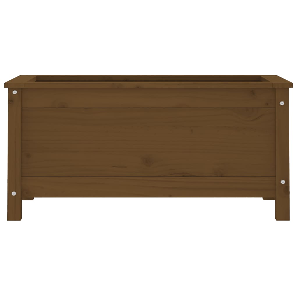 Plantekasse honningbrun 82,5x40x39 cm heltre furu