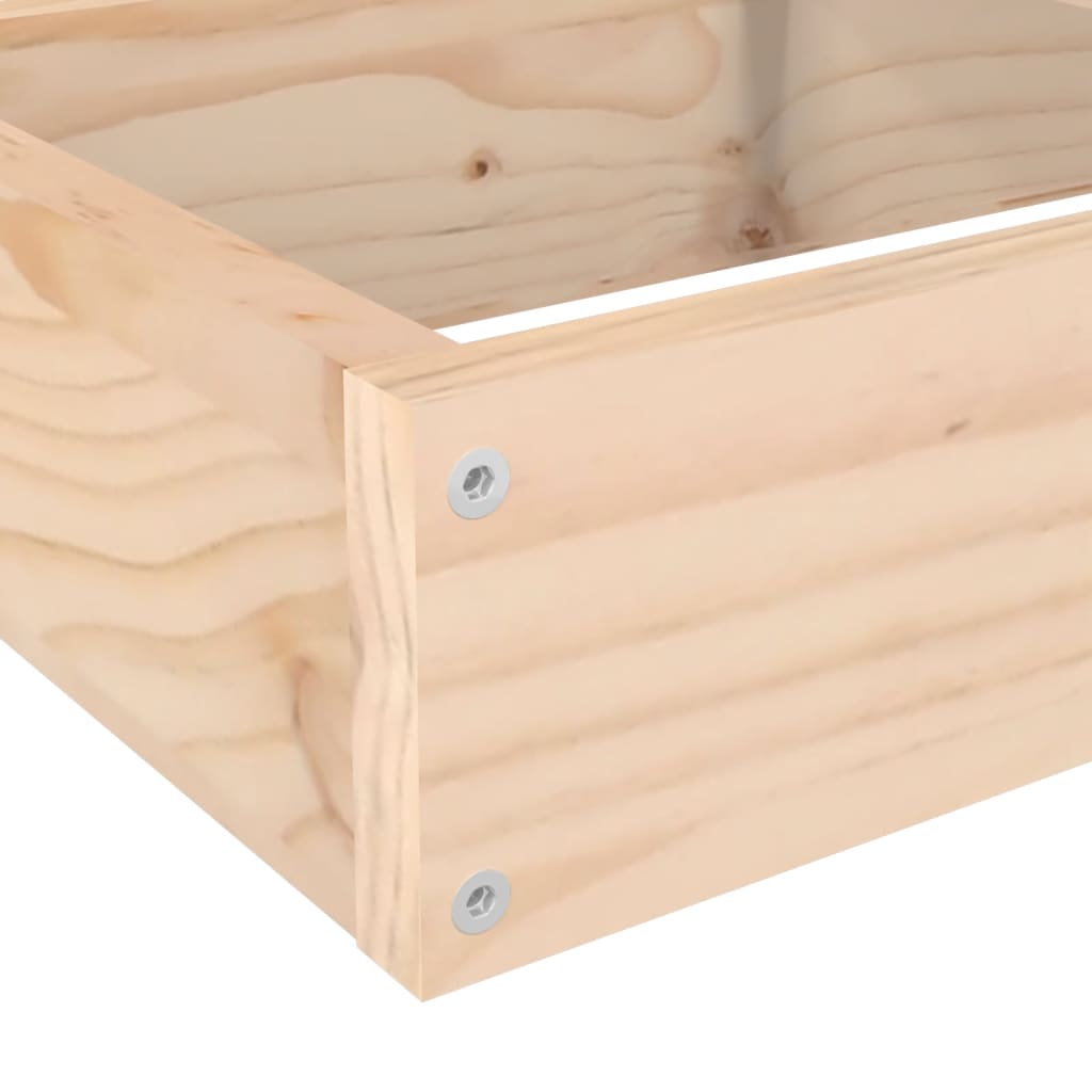 Hagepotte 4-etasjers 106x104,5x36 cm heltre furu