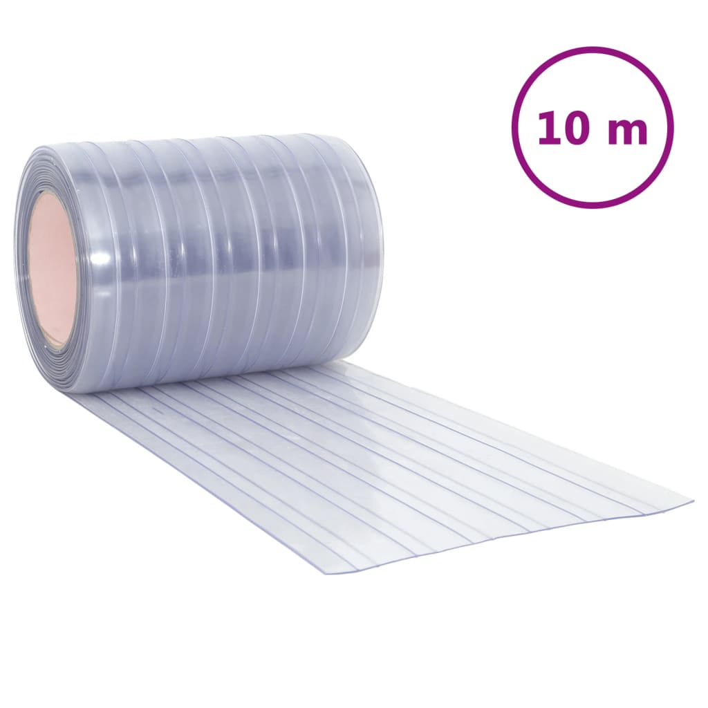 Dørgardin gjennomsiktig 300 mm x 2,6 mm 10 m PVC