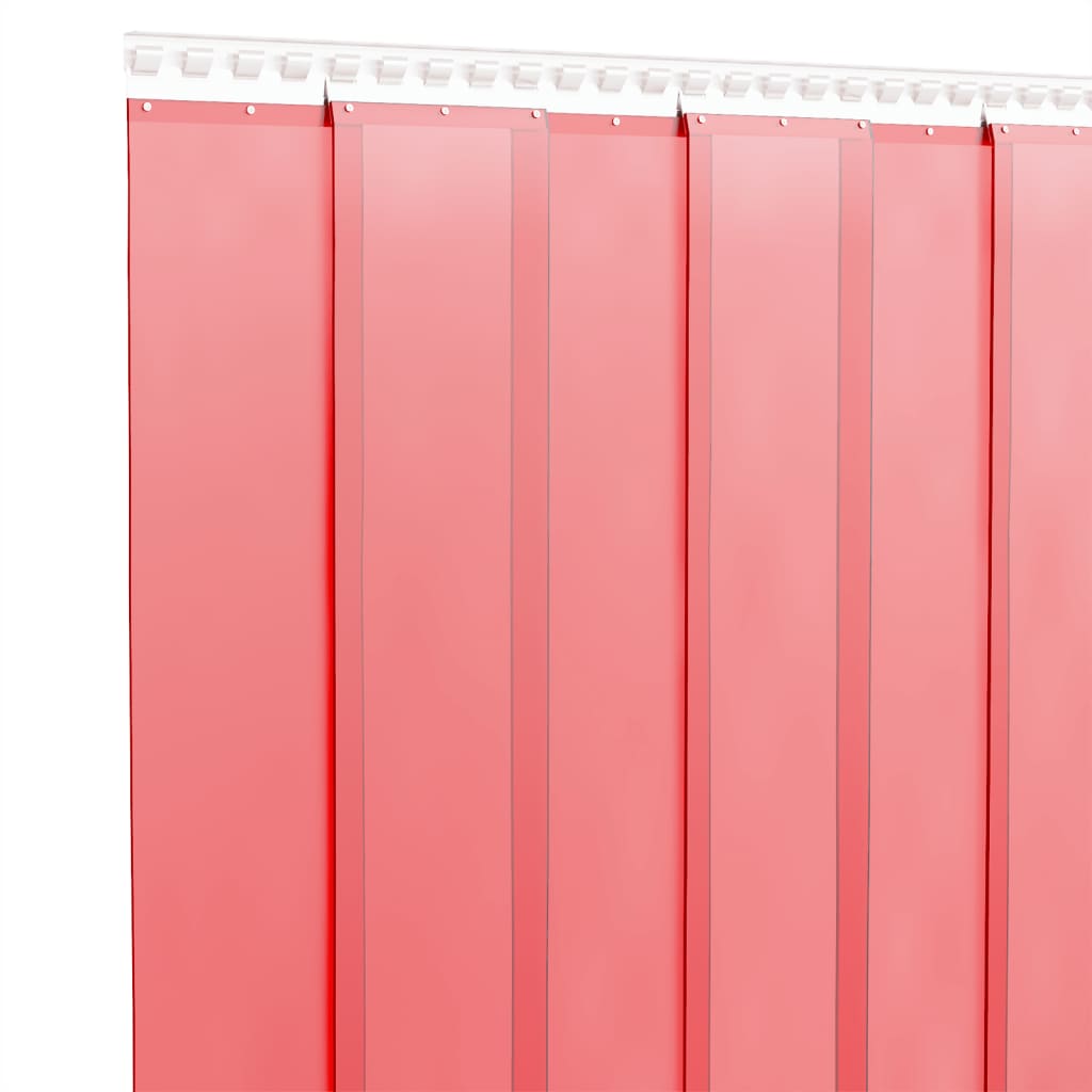 Dørgardin rød 200 mmx1,6 mm 10 m PVC