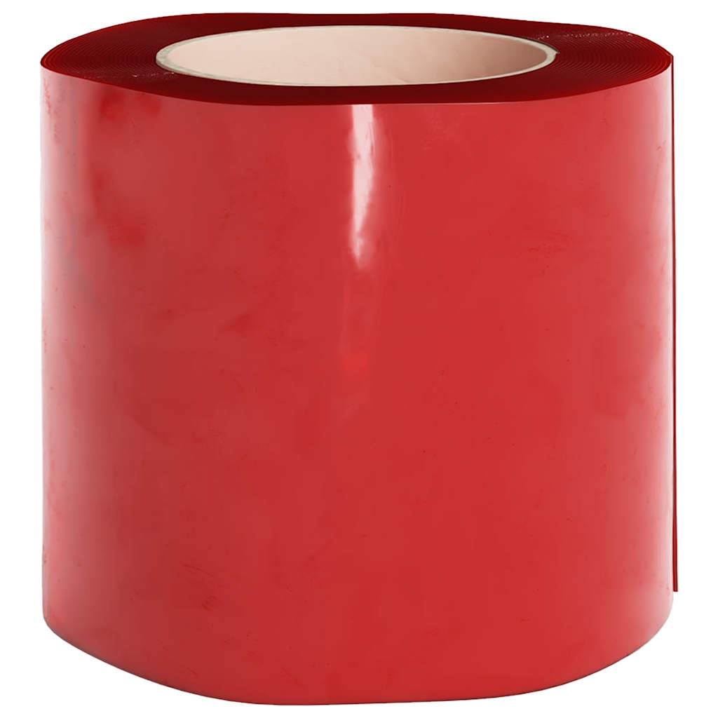 Dørgardin rød 200 mmx1,6 mm 25 m PVC vidaXL