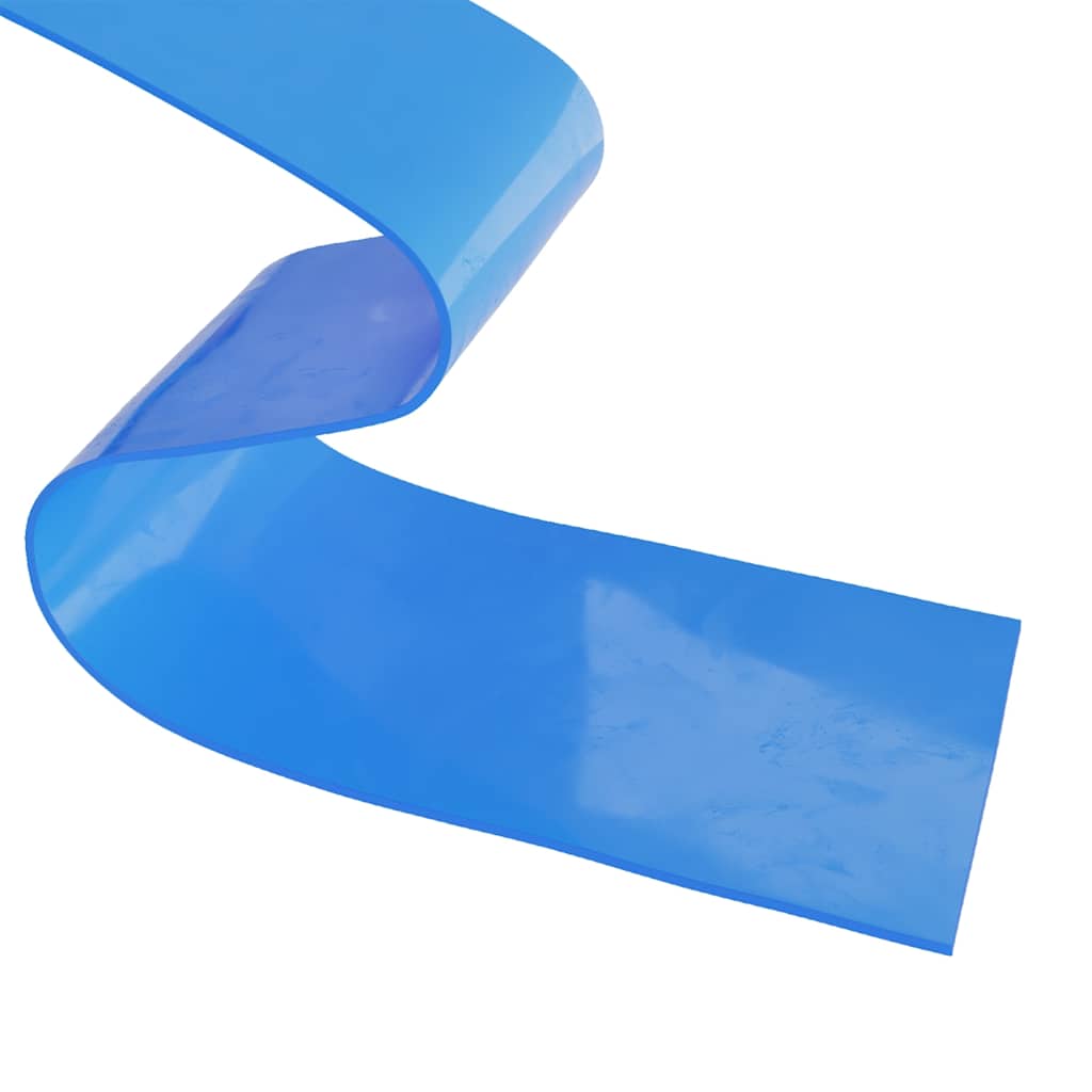 Dørgardin blå 200 mm x 1,6 mm 25 m PVC vidaXL