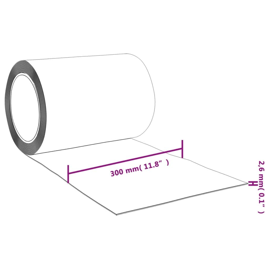 Dørgardin blå 300 mm x 2,6 mm 25 m PVC
