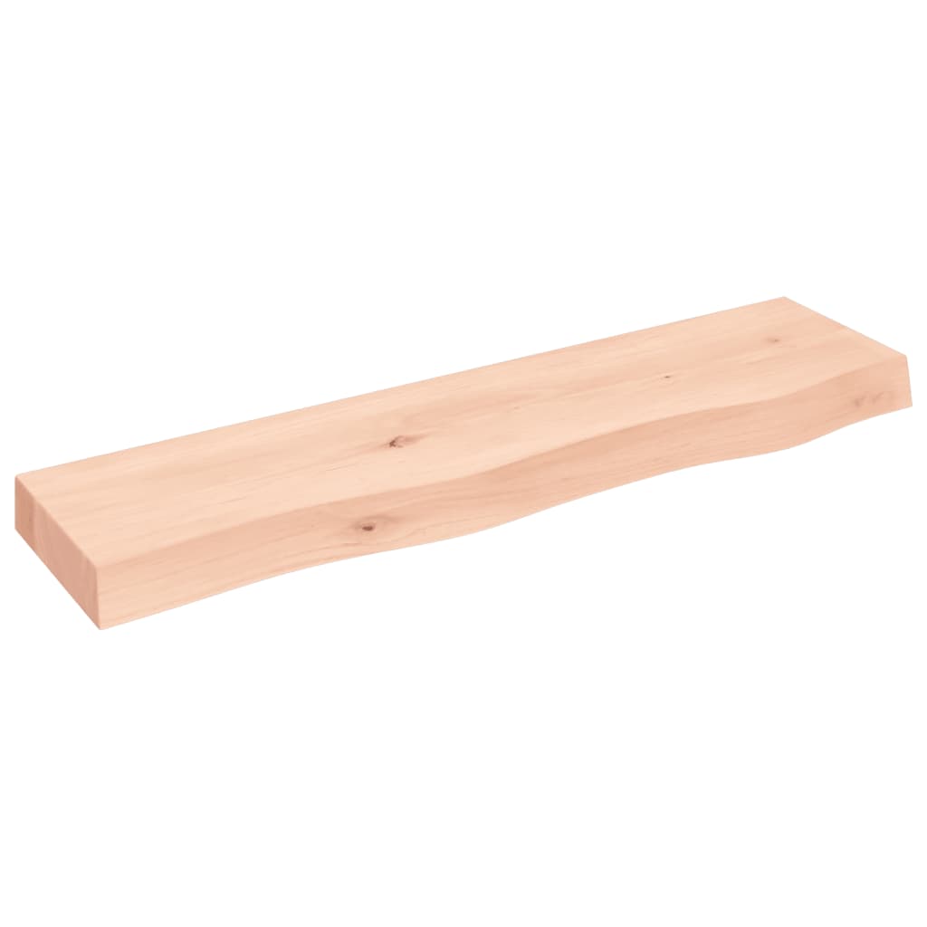 Vegghylle 80x20x6 cm ubehandlet heltre eik vidaXL