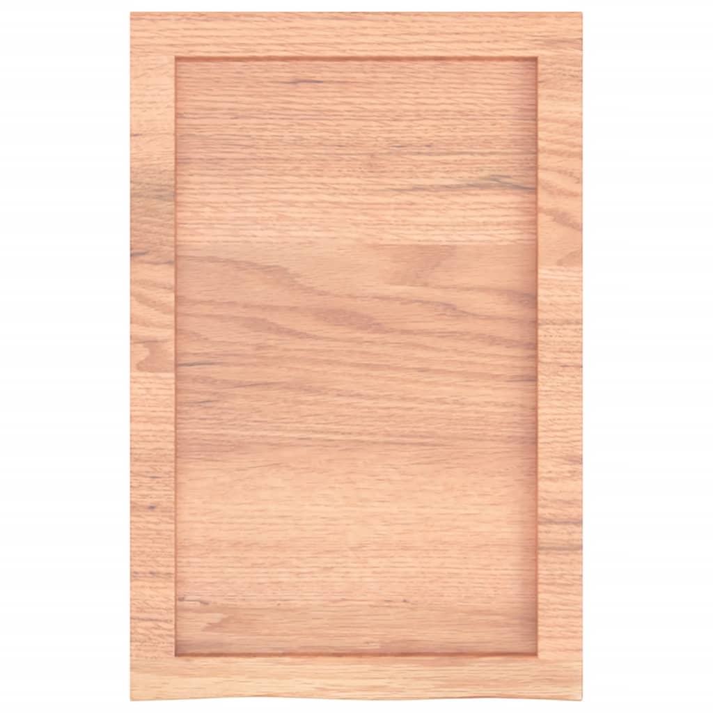 Vegghylle lysebrun 40x60x(2-4) cm behandlet heltre eik