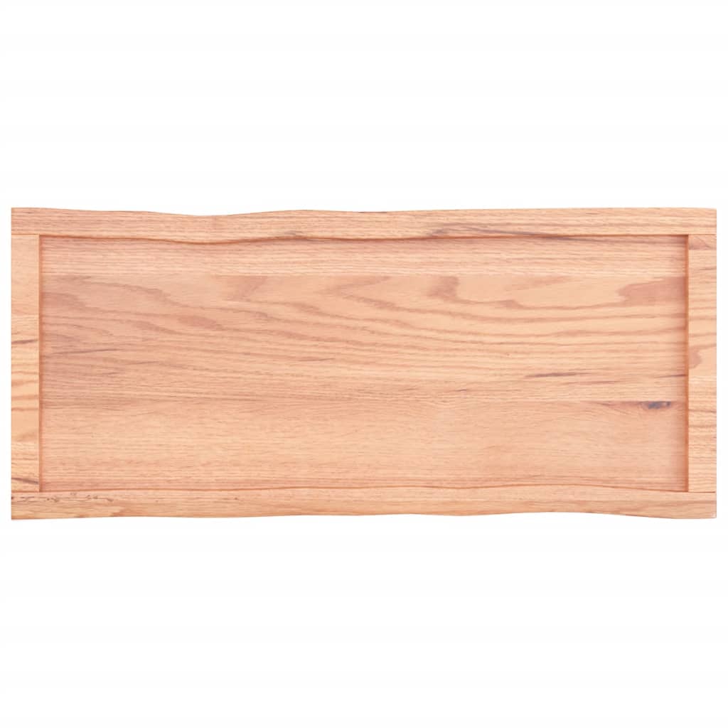 Bordplate lysebrun 100x40x(2-6)cm behandlet heltre naturlig