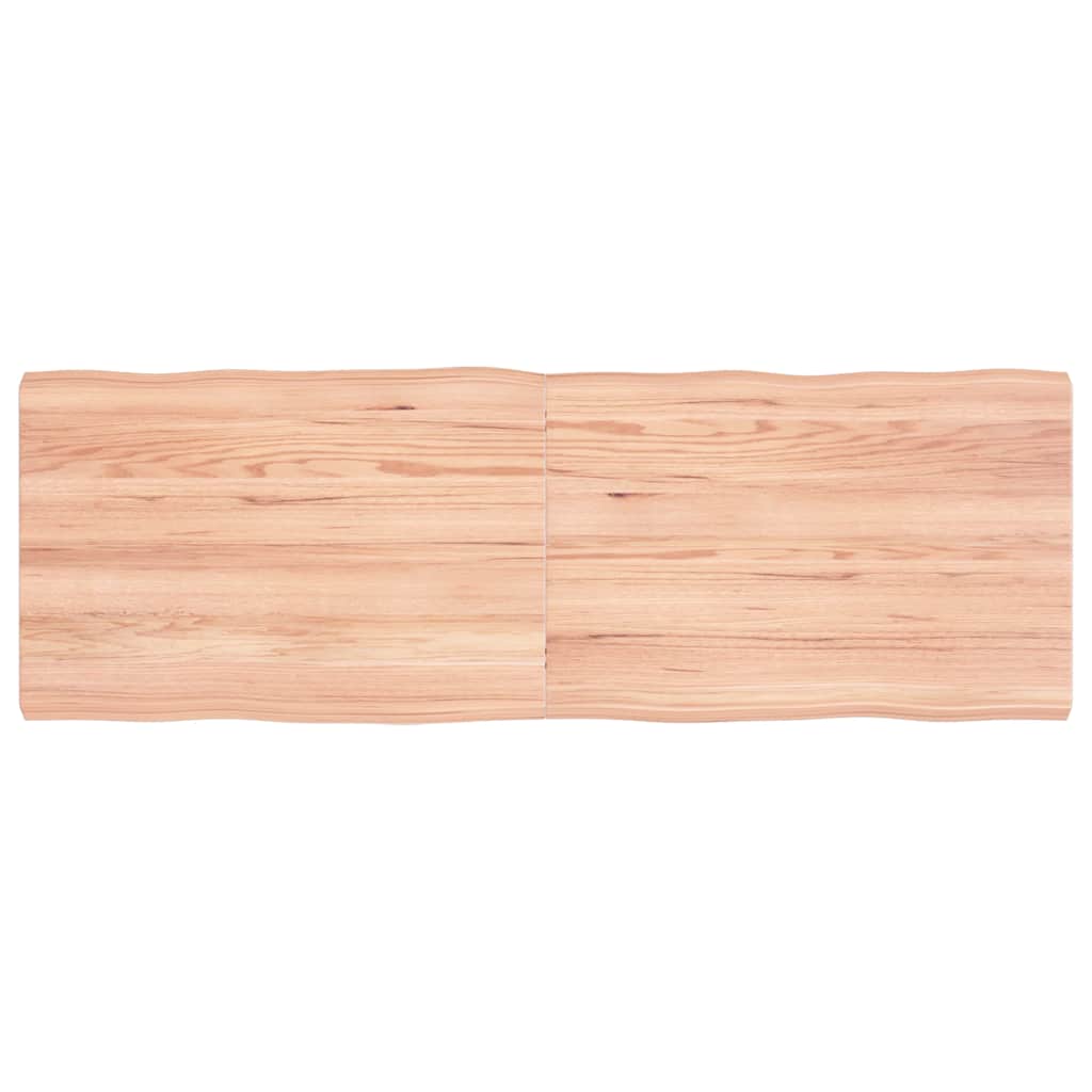 Bordplate lysebrun 120x40x(2-4)cm behandlet heltre naturlig