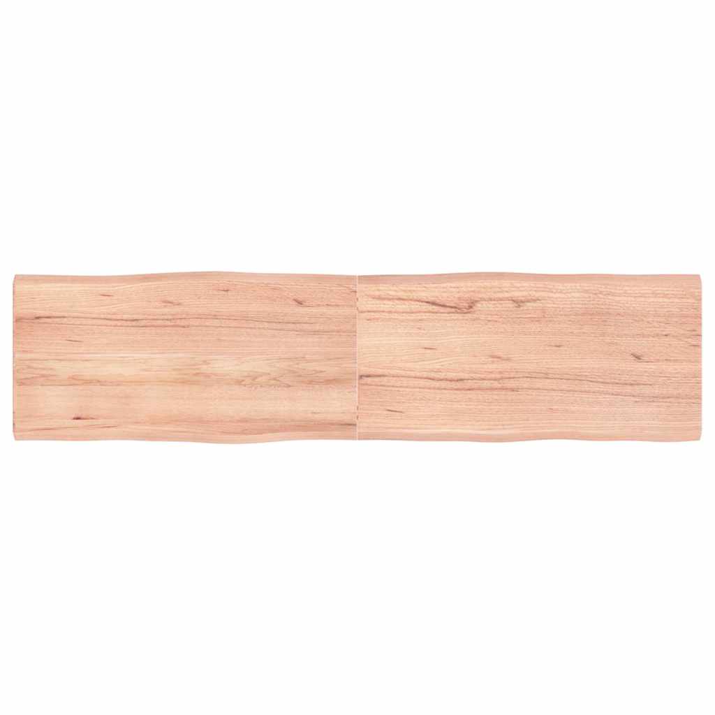 Bordplate lysebrun 160x40x(2-4)cm behandlet heltre naturlig