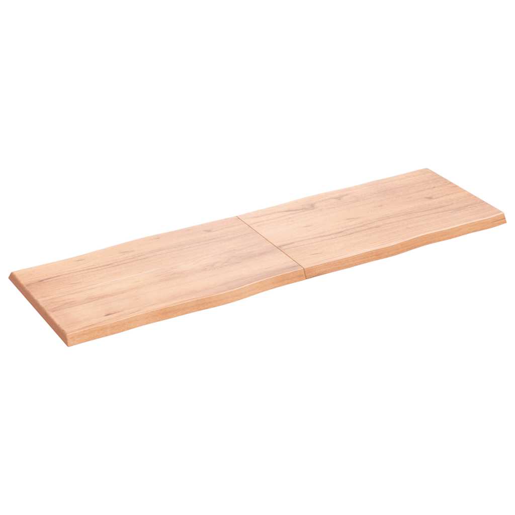 Bordplate lysebrun 160x50x(2-4)cm behandlet heltre naturlig
