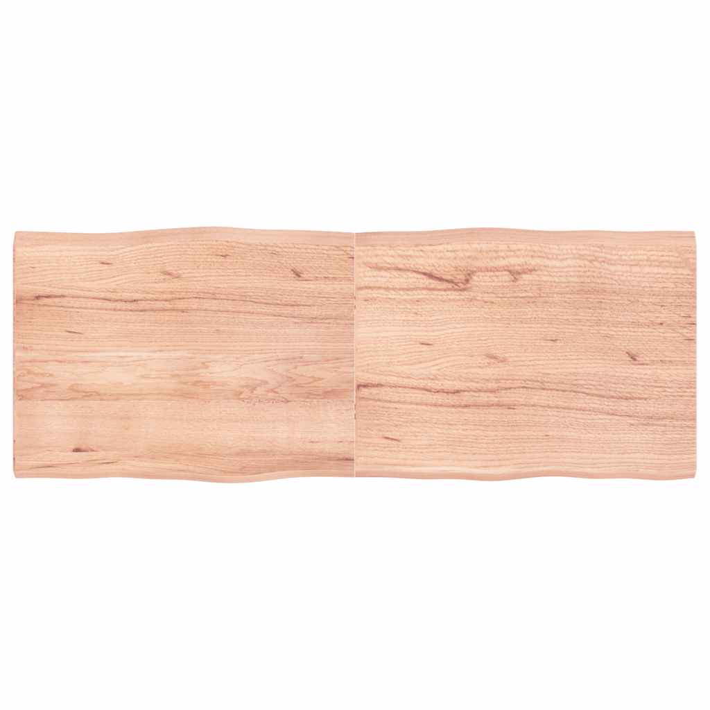 Bordplate lysebrun 160x60x(2-4)cm behandlet heltre naturlig
