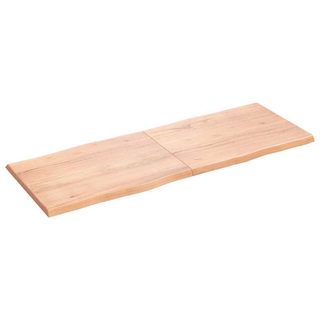 Bordplate lysebrun 160x60x(2-4)cm behandlet heltre naturlig