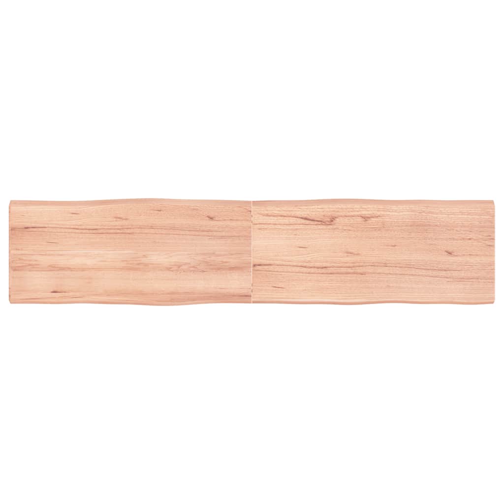 Bordplate lysebrun 180x40x(2-4)cm behandlet heltre naturlig