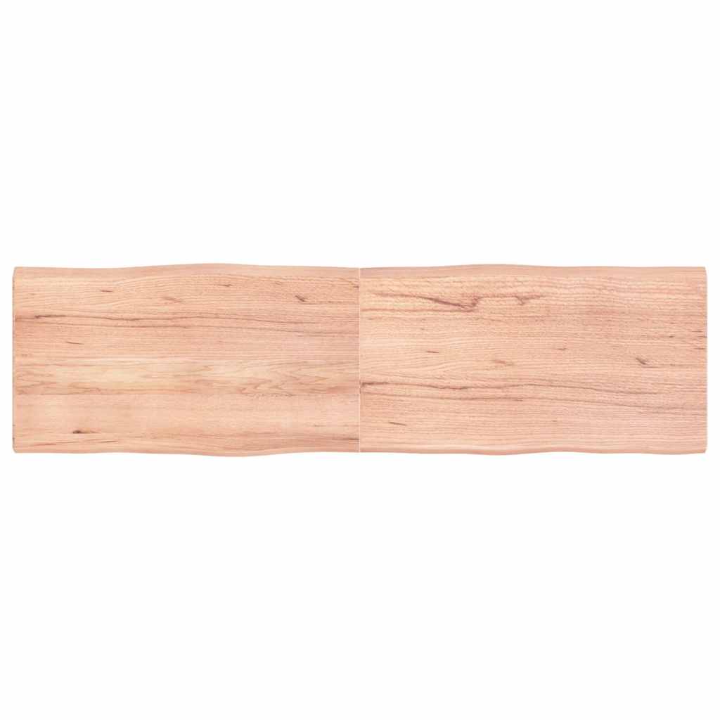 Bordplate lysebrun 180x50x(2-4)cm behandlet heltre naturlig