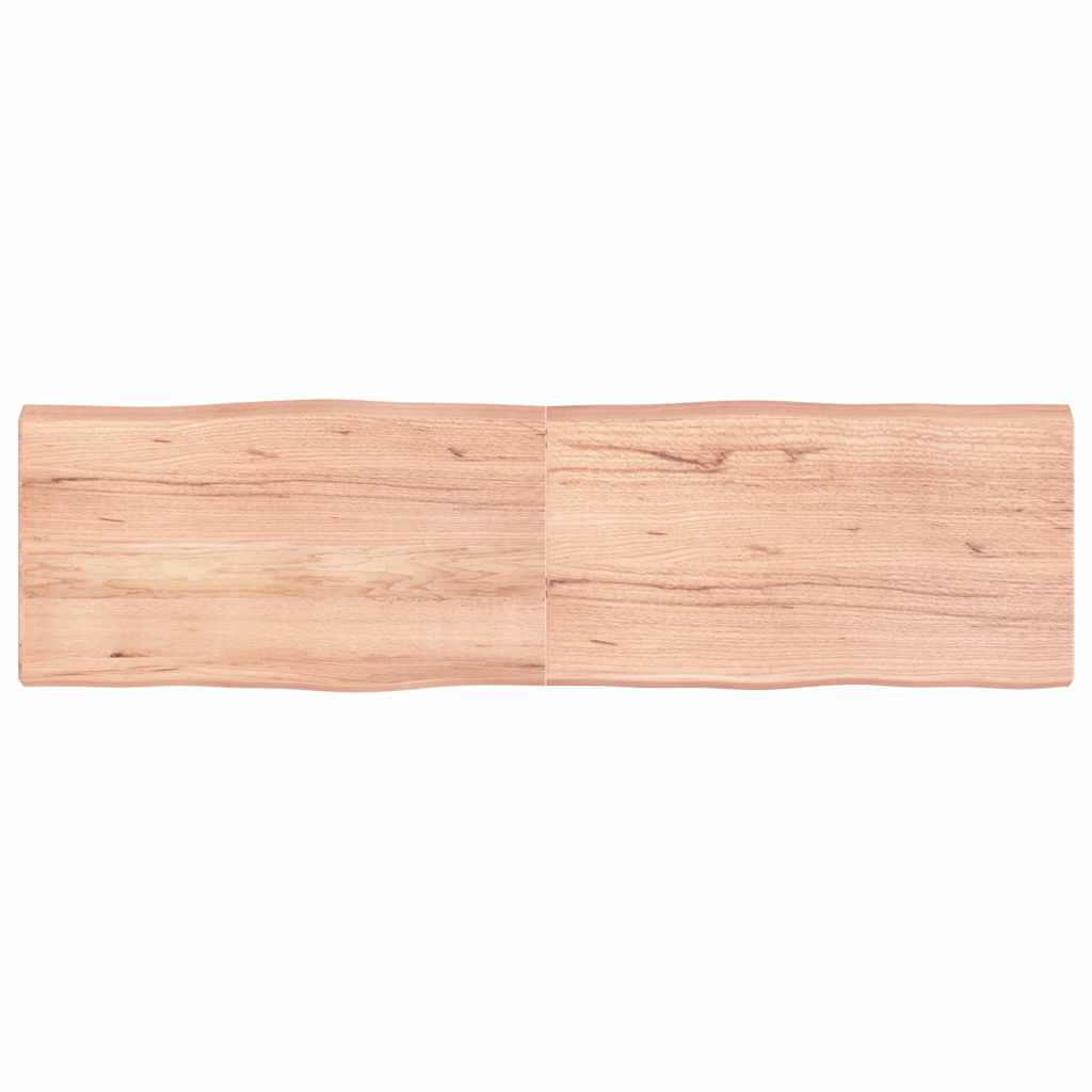 Bordplate lysebrun 180x50x(2-6)cm behandlet heltre naturlig