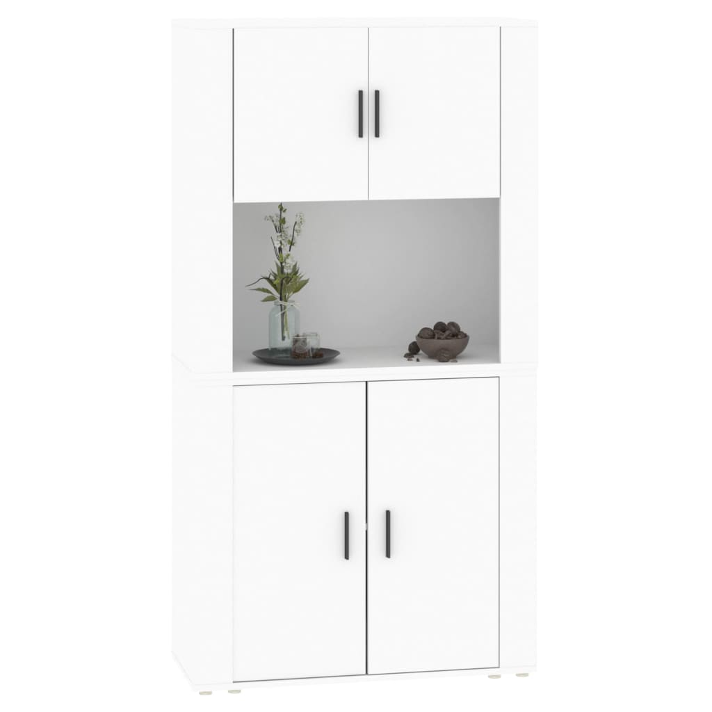Highboard hvit konstruert tre vidaXL