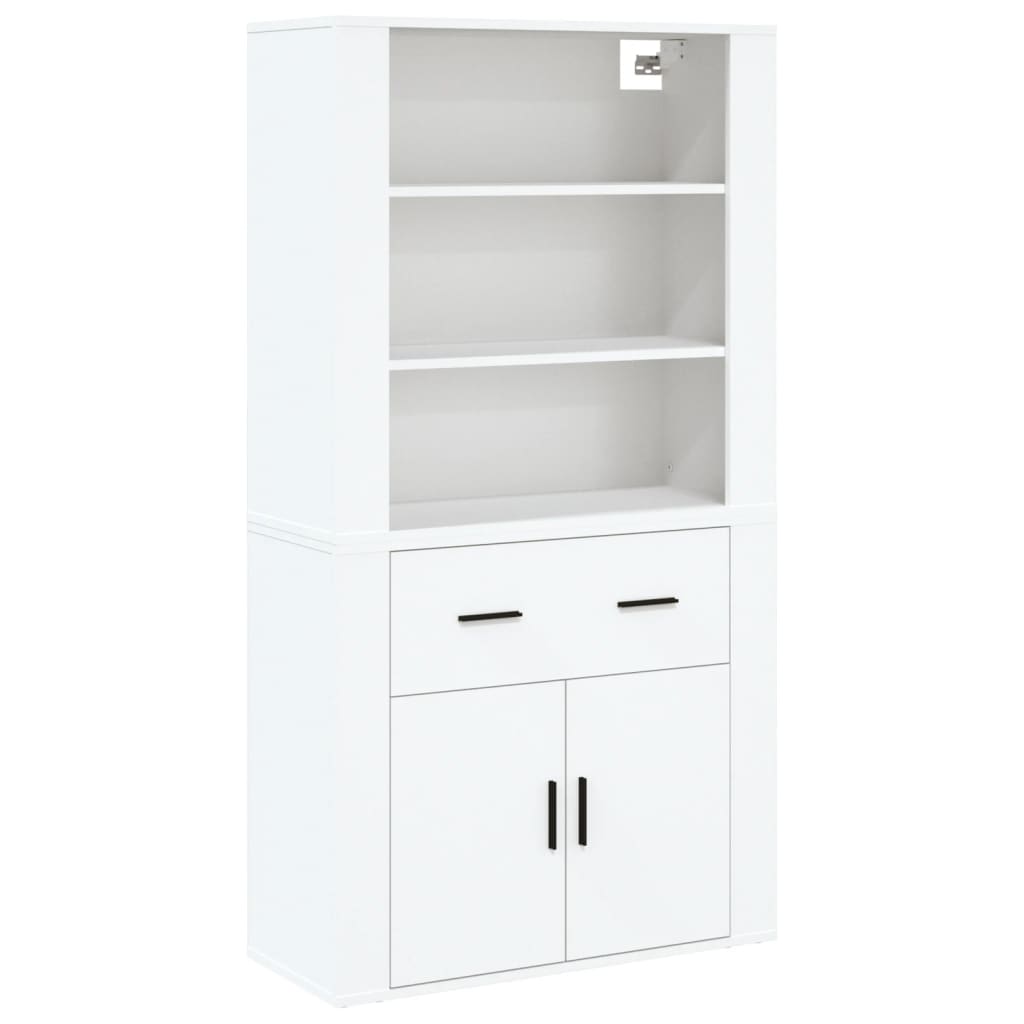 Highboard hvit konstruert tre vidaXL