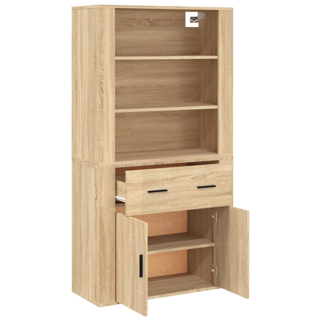 Highboard sonoma eik konstruert tre