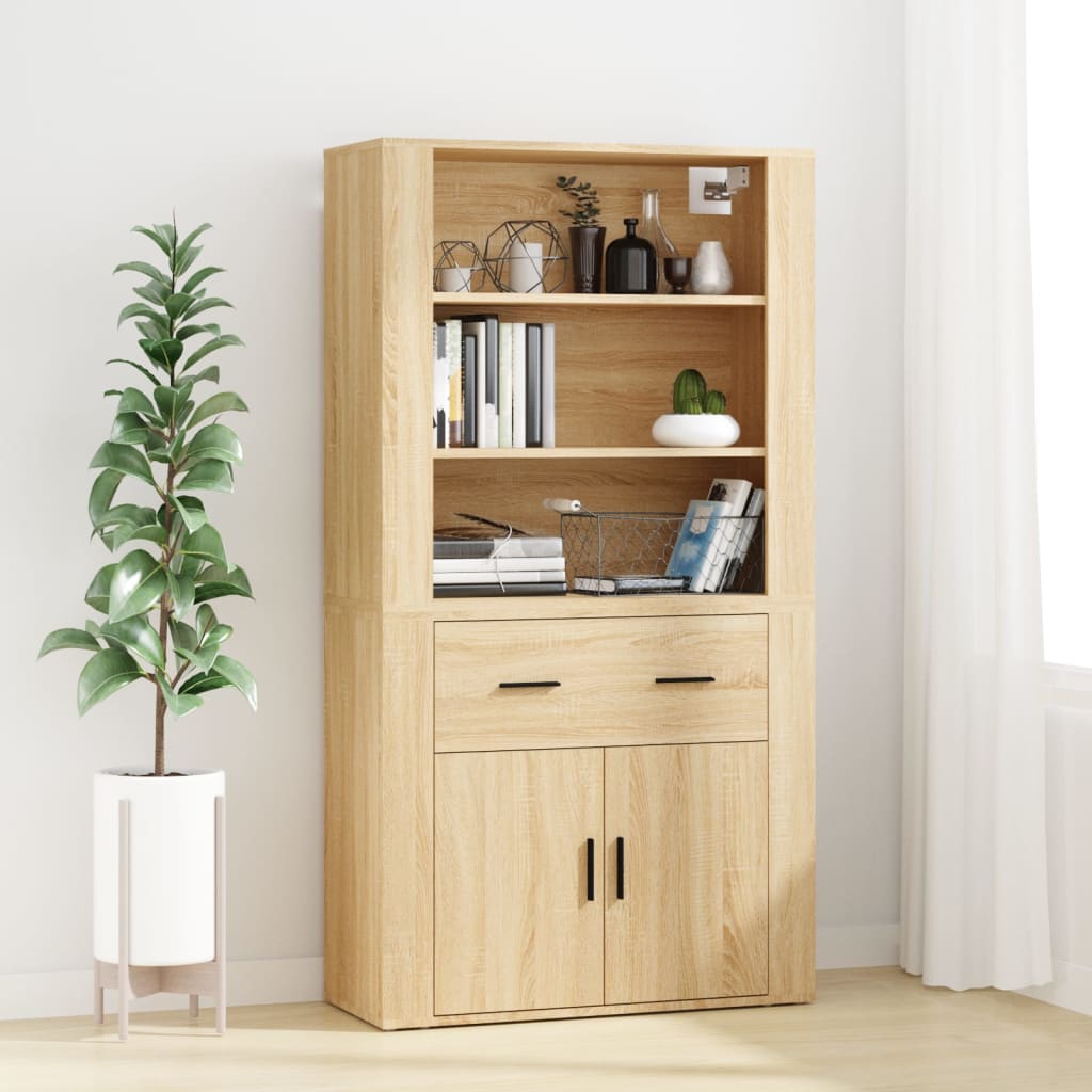 Highboard sonoma eik konstruert tre