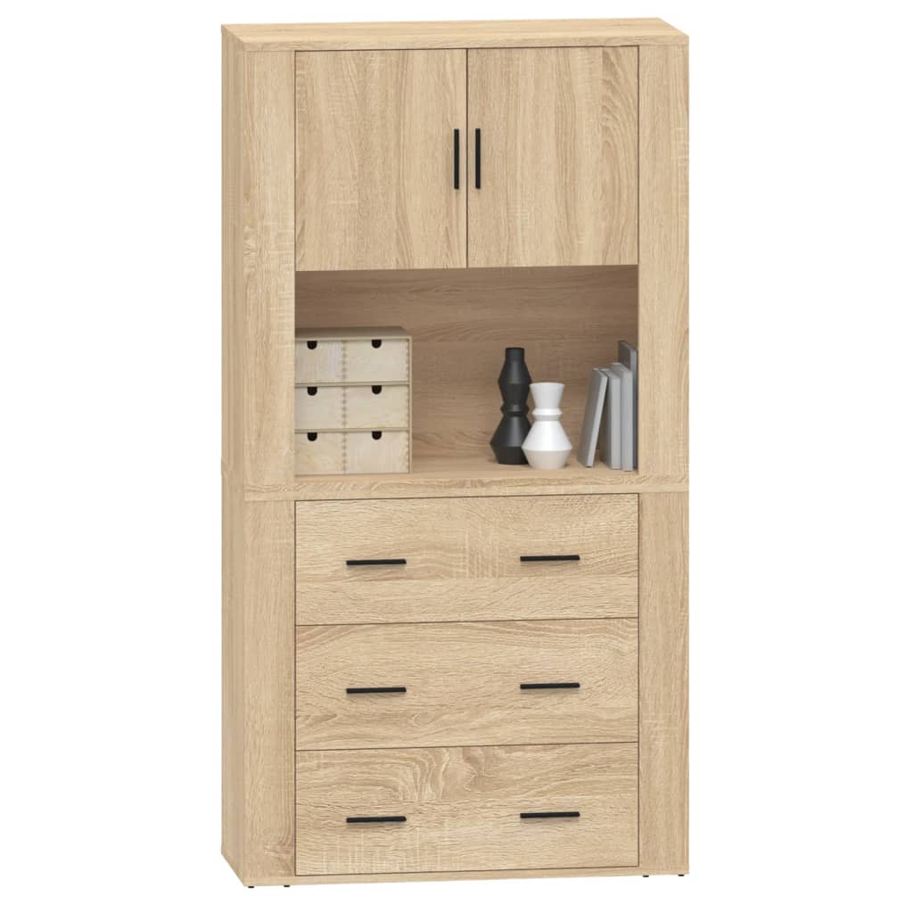 Highboard sonoma eik konstruert tre