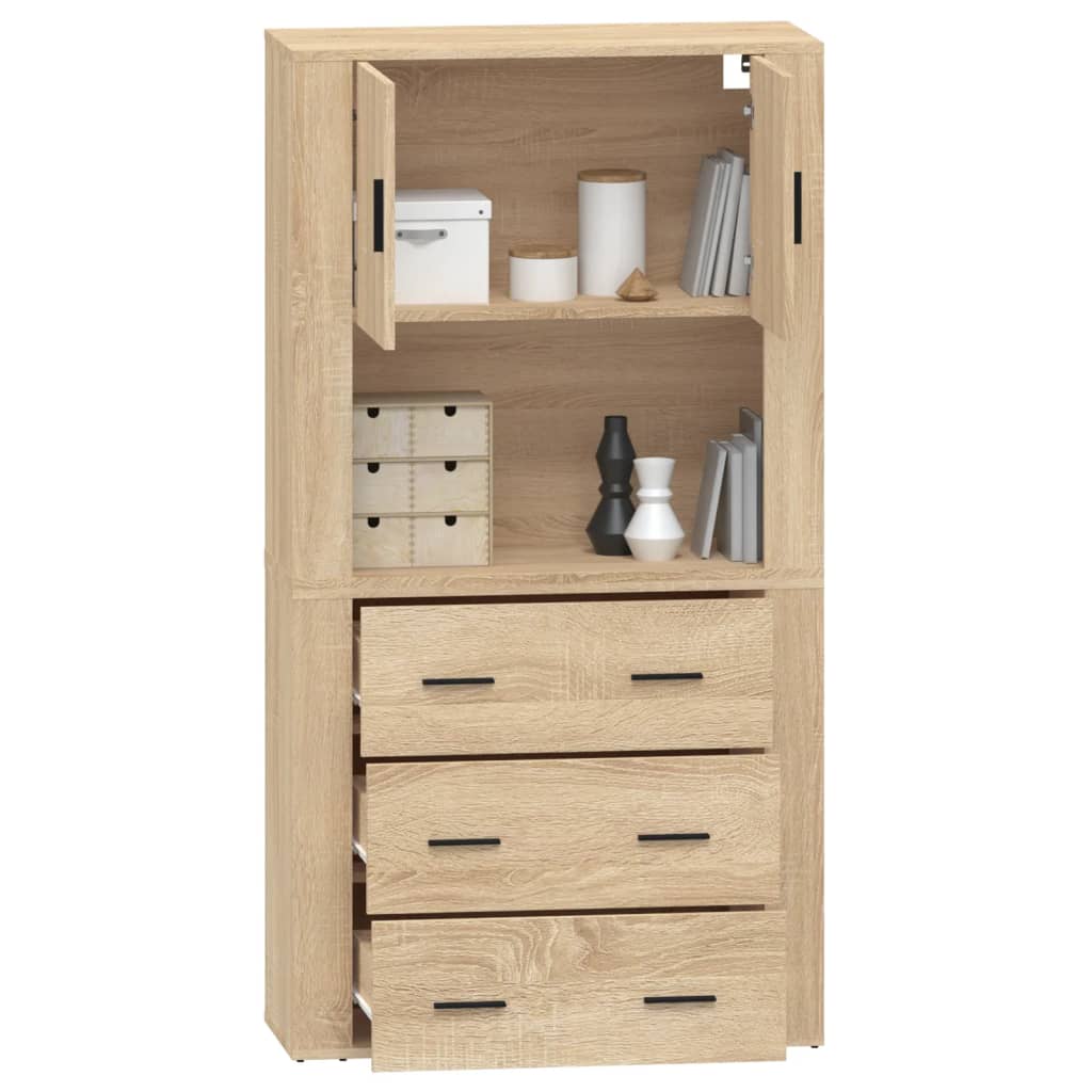 Highboard sonoma eik konstruert tre