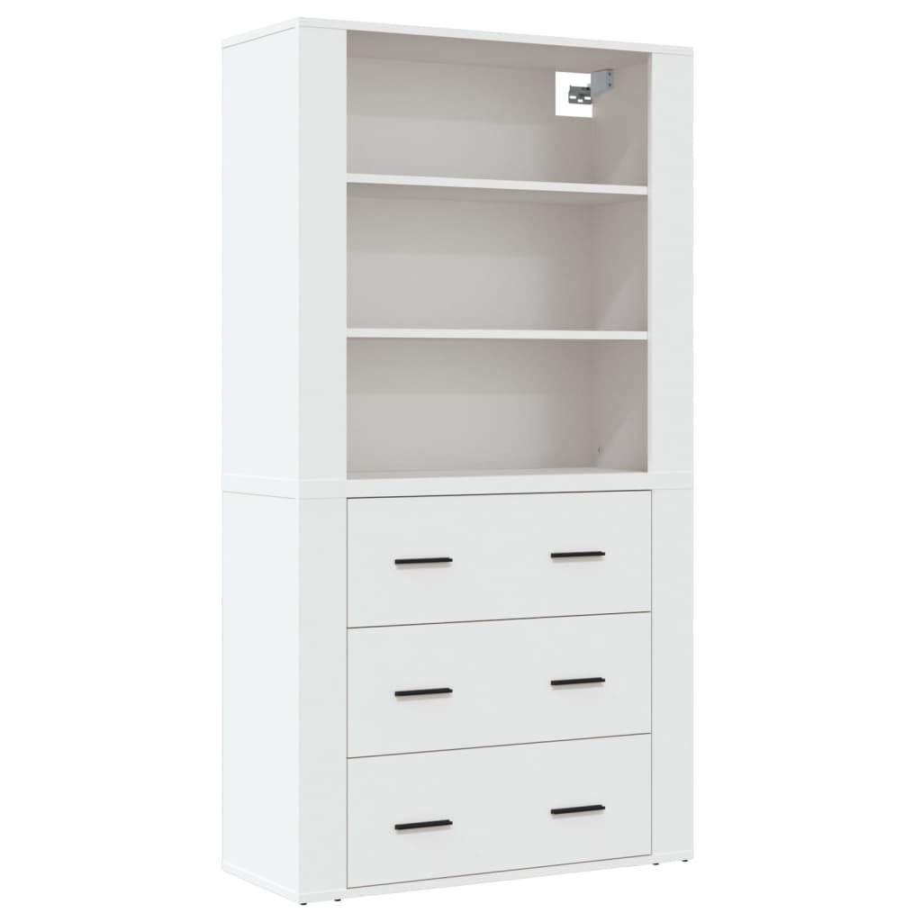 Highboard hvit konstruert tre