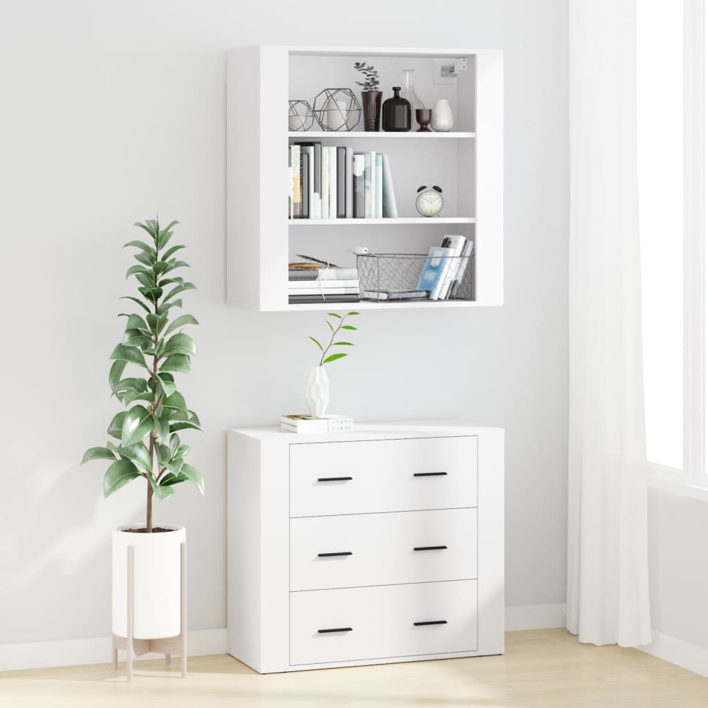 Highboard hvit konstruert tre
