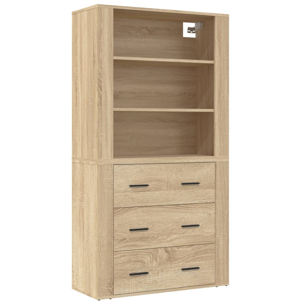 Highboard sonoma eik konstruert tre
