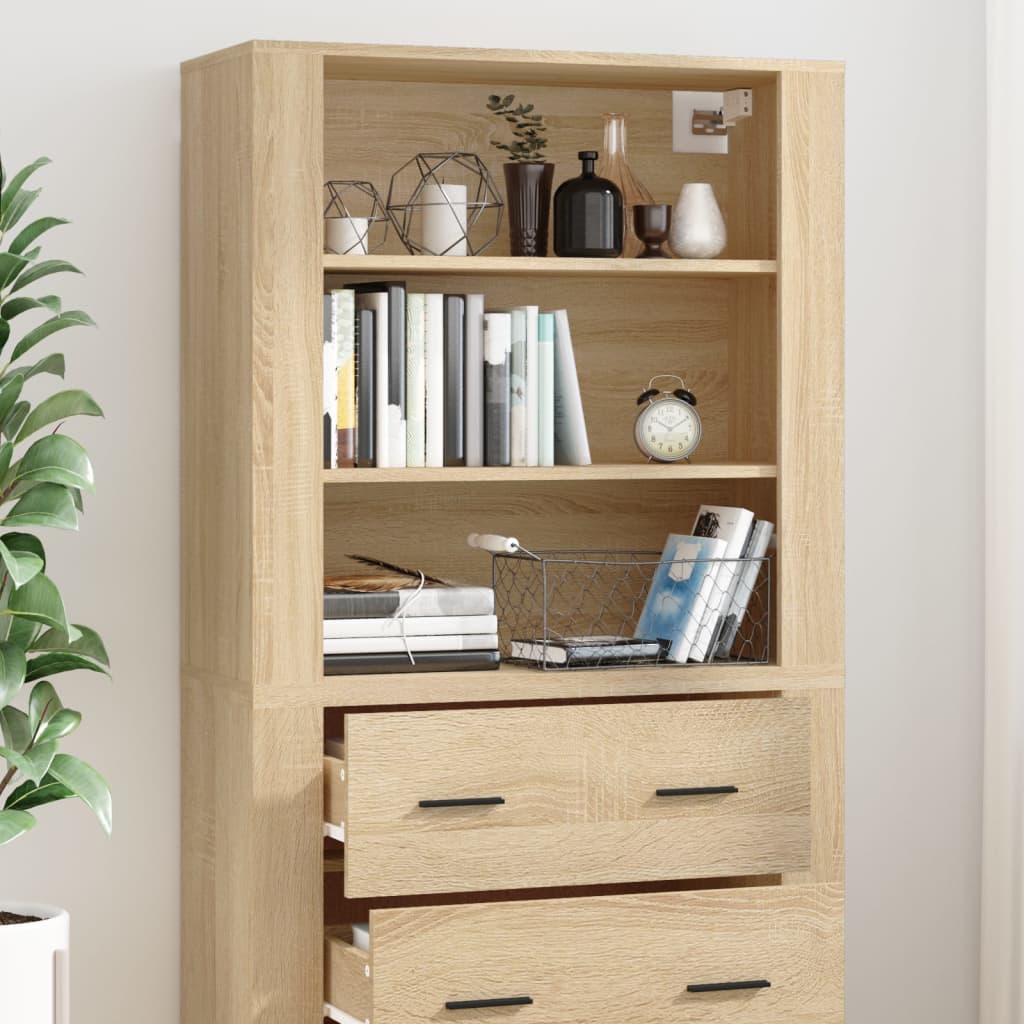 Highboard sonoma eik konstruert tre
