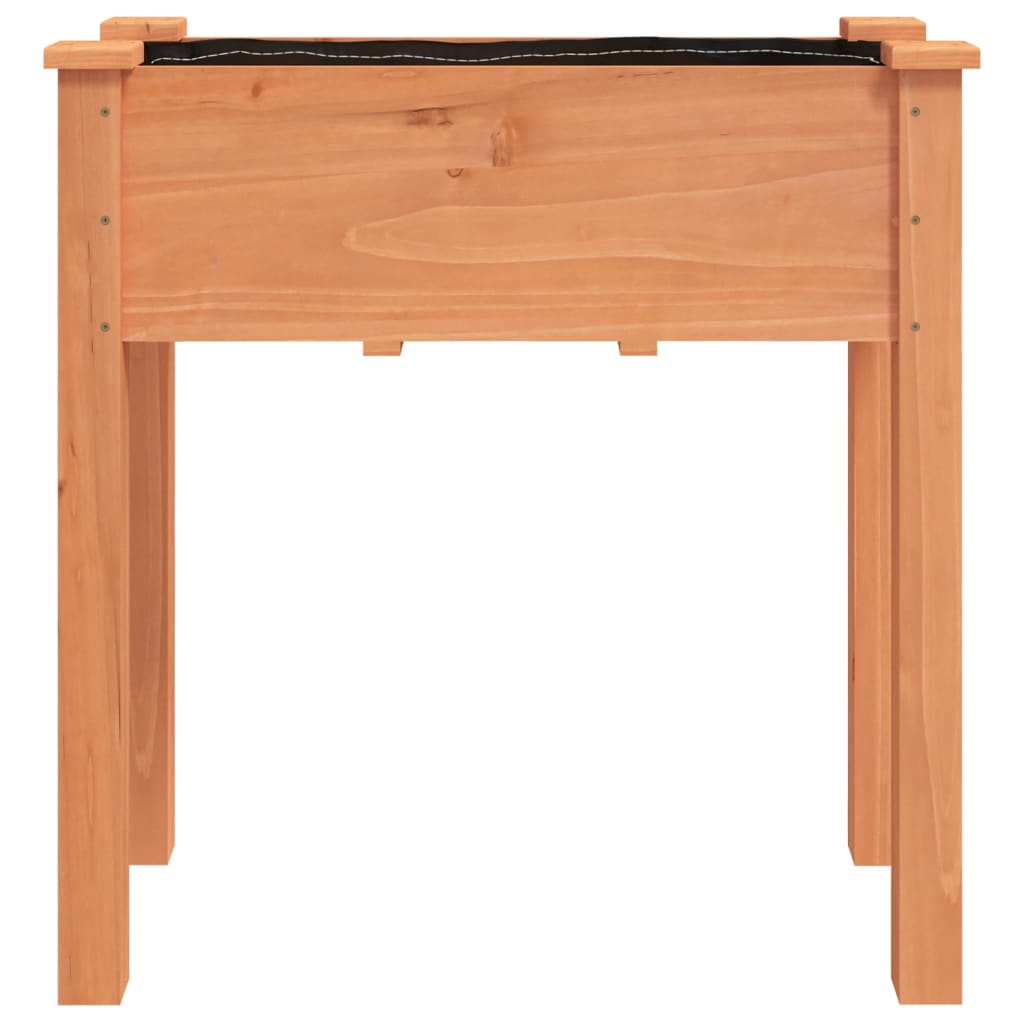 Plantekasse med foring brun 71x37x76 cm heltre gran