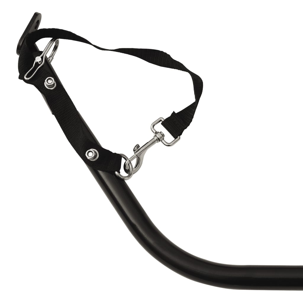 Sykkelhenger svart 126x63x34 cm jern vidaXL