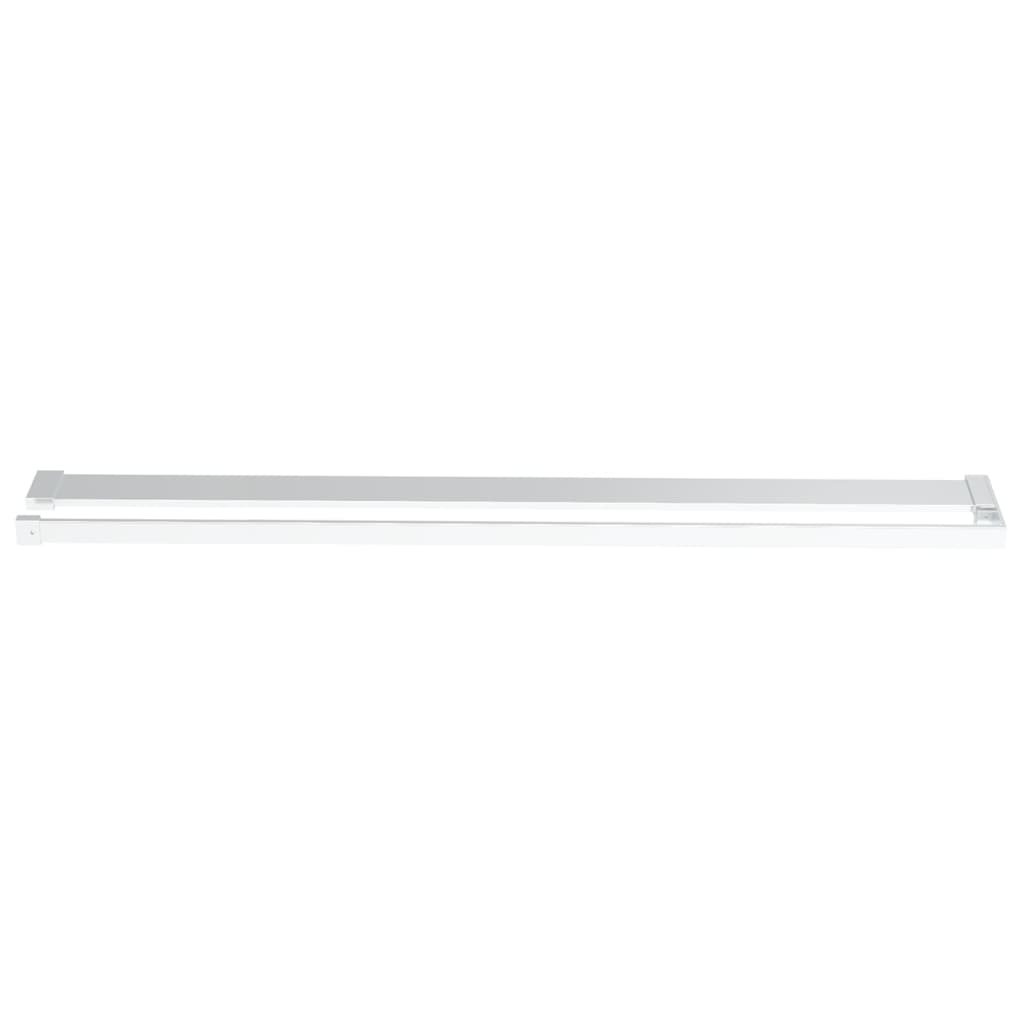 Dusjvegg med hylle krom 115x195 cm ESG-glass og aluminium vidaXL