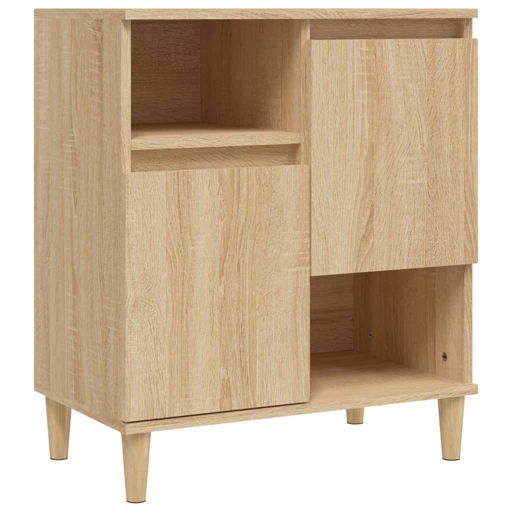 Skjenker 2 stk sonoma eik 60x35x70 cm konstruert tre