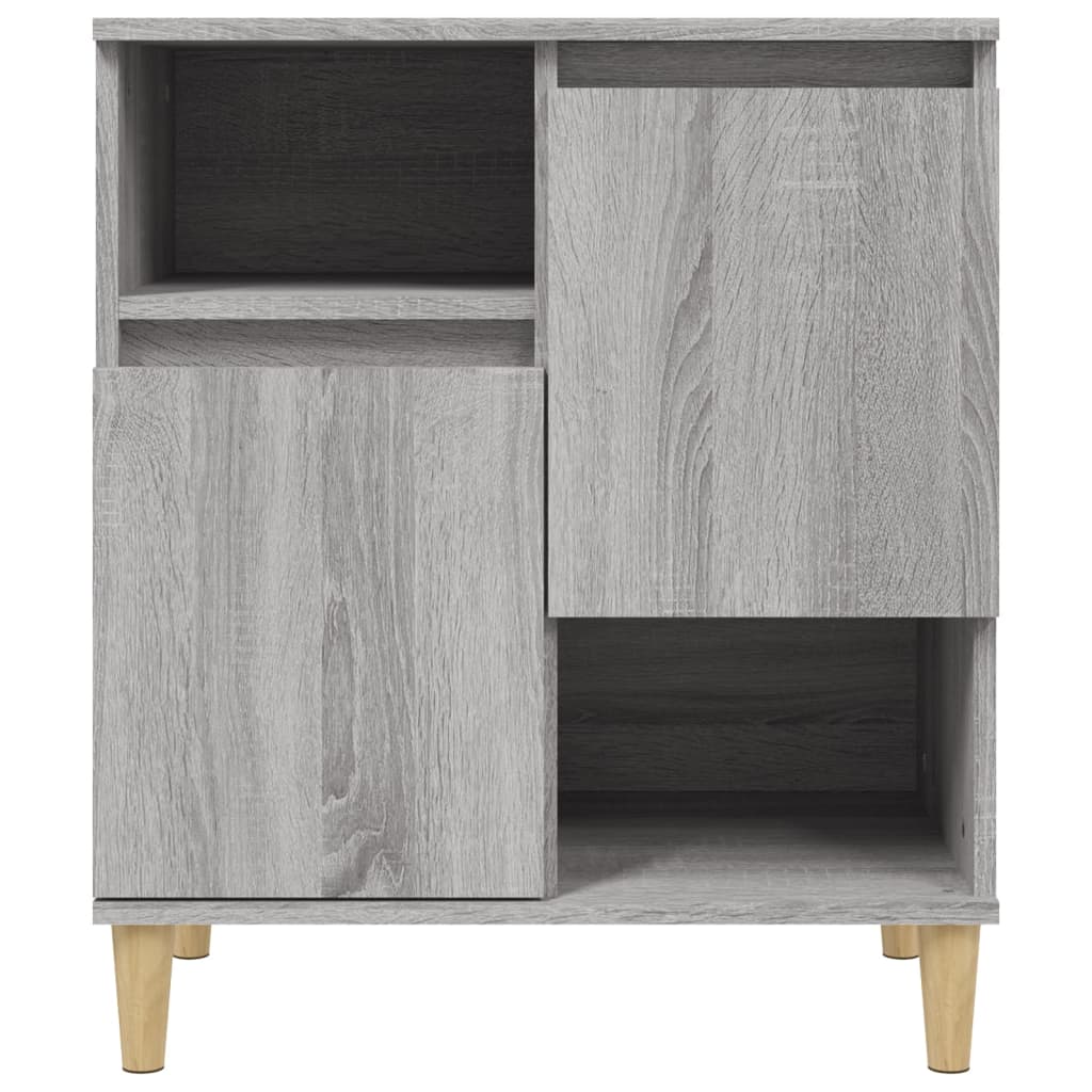 Skjenker 2 stk grå sonoma 60x35x70 cm konstruert tre