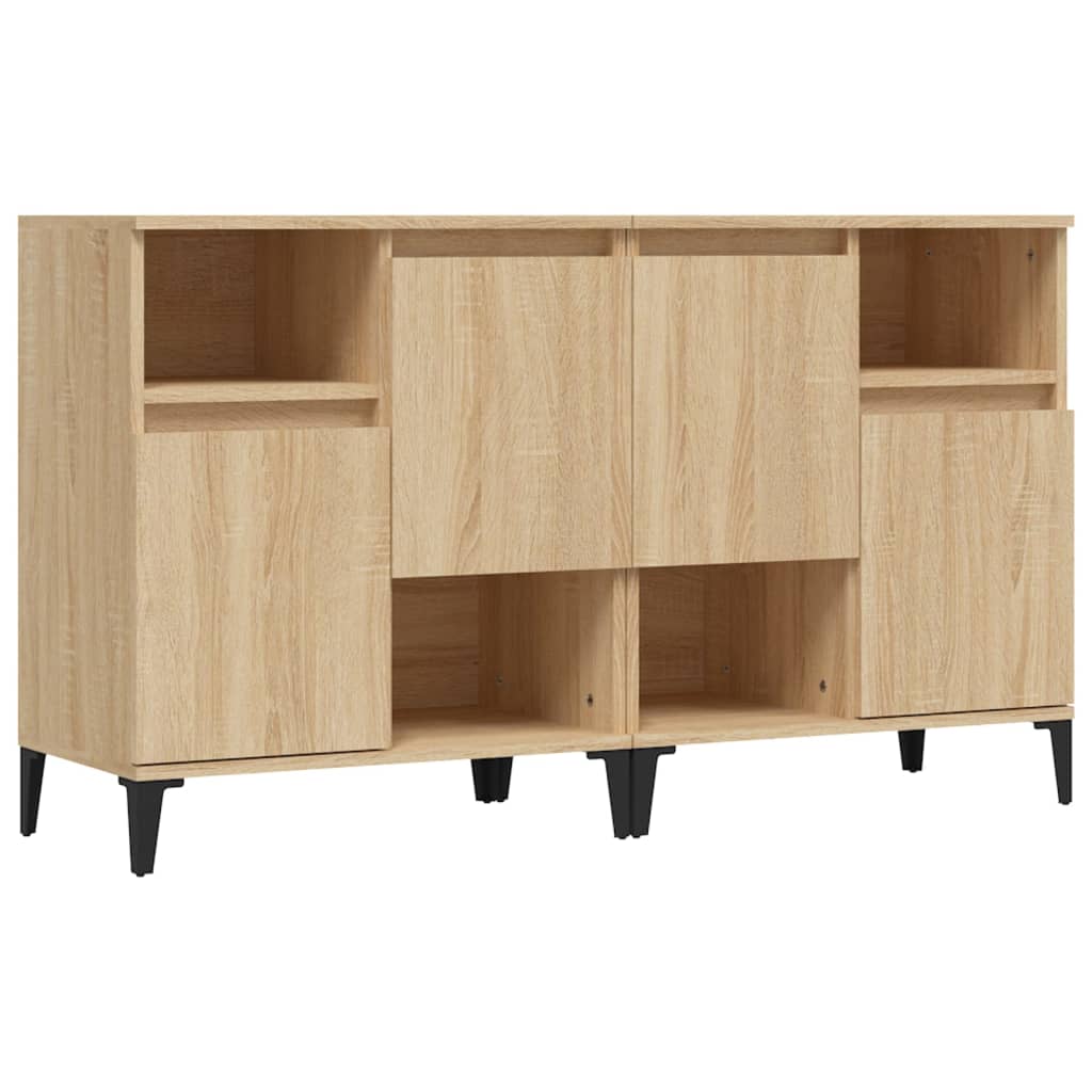 Skjenker 2 stk sonoma eik 60x35x70 cm konstruert tre