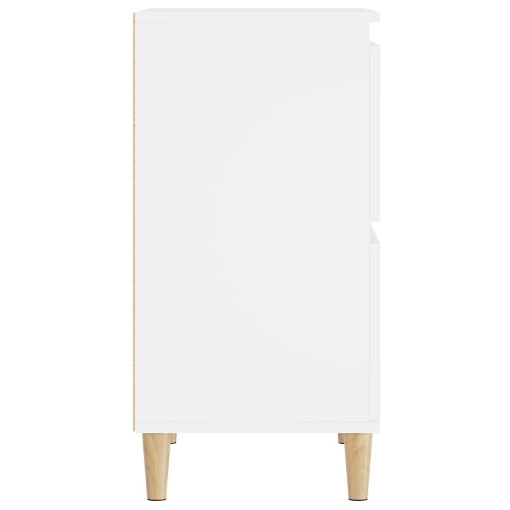 Skjenker 2 stk hvit 60x35x70 cm konstruert tre vidaXL