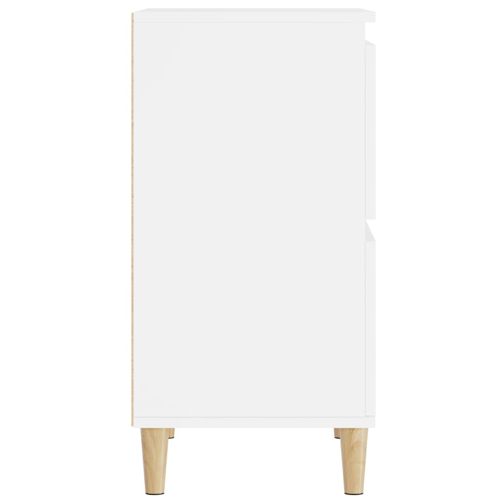 Skjenker 3 stk hvit 60x35x70 cm konstruert tre vidaXL