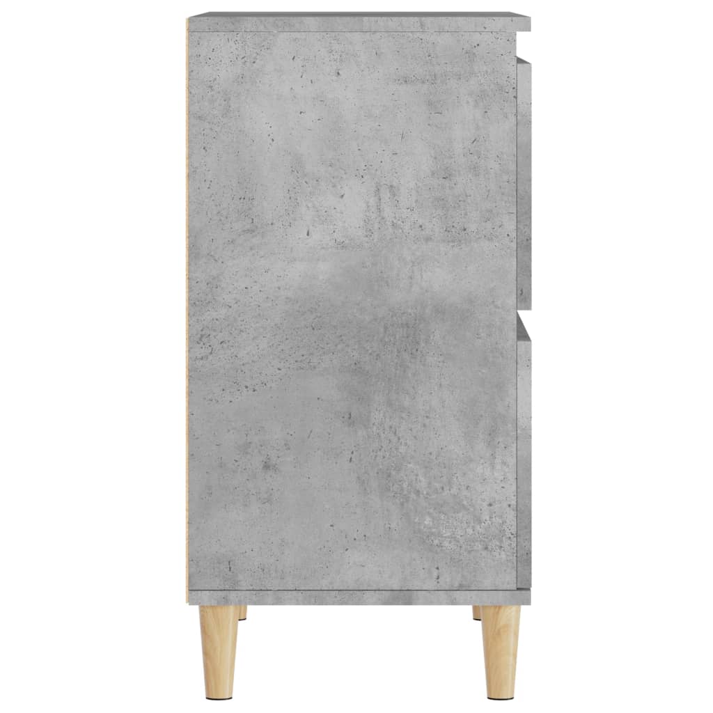 Skjenker 3 stk betonggrå 60x35x70 cm konstruert tre