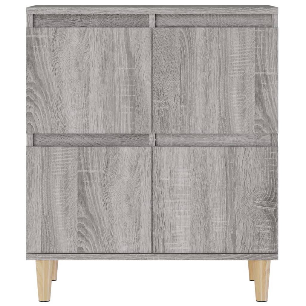 Skjenker 3 stk grå sonoma 60x35x70 cm konstruert tre