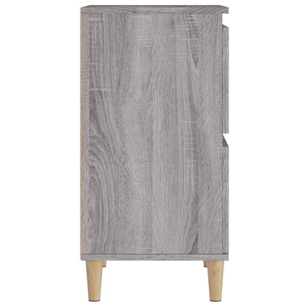Skjenker 3 stk grå sonoma 60x35x70 cm konstruert tre