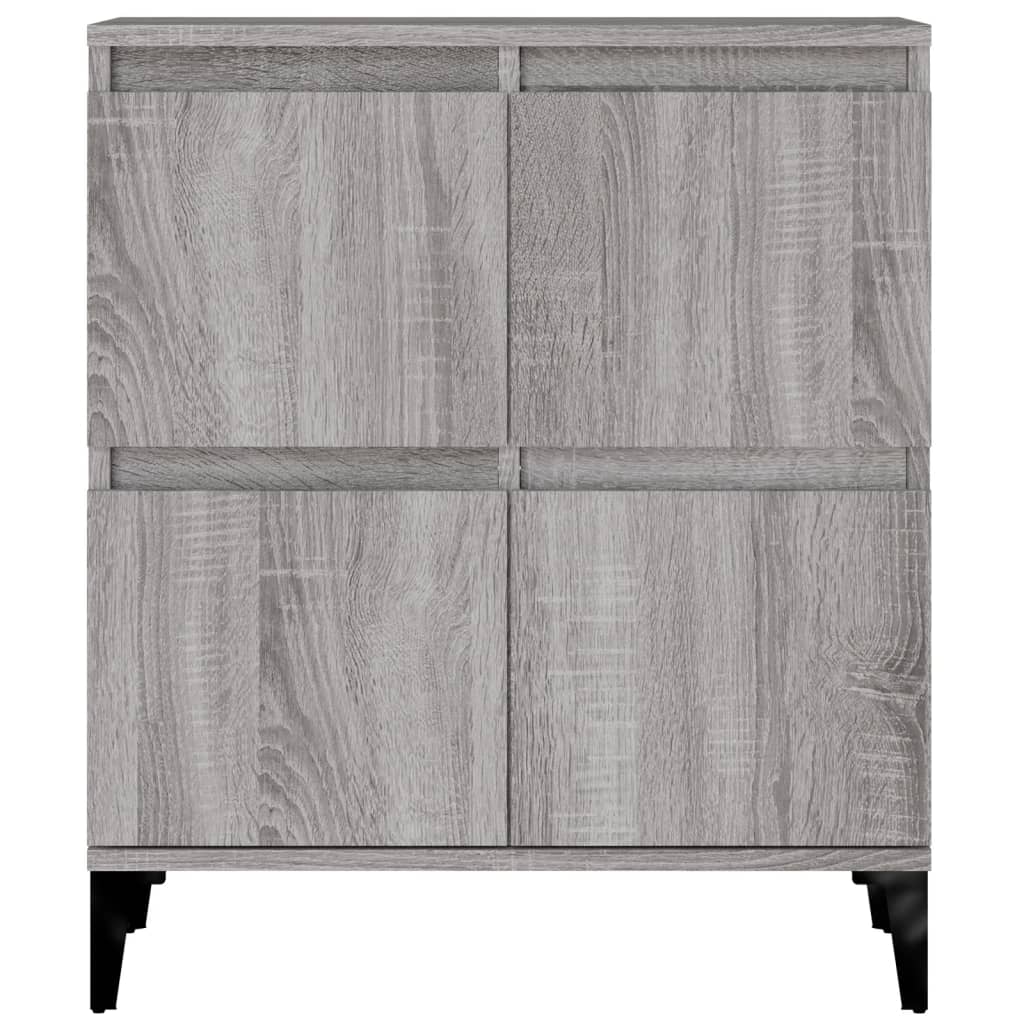 Skjenker 3 stk grå sonoma 60x35x70 cm konstruert tre