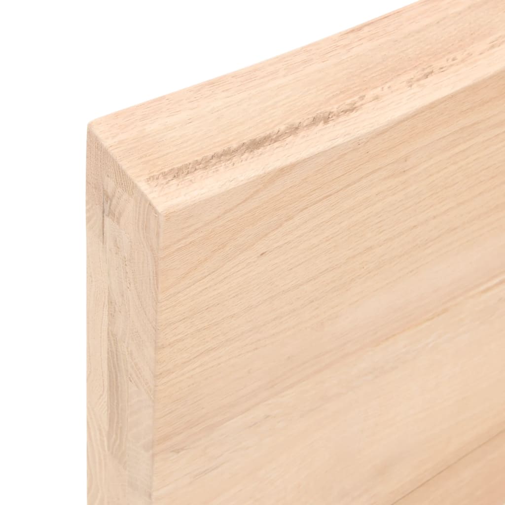 Bordplate 60x40x(2-6) cm ubehandlet heltre eik
