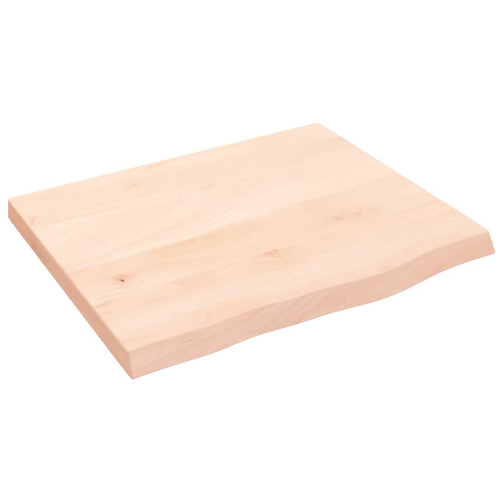 Bordplate 60x50x(2-4) cm ubehandlet heltre eik