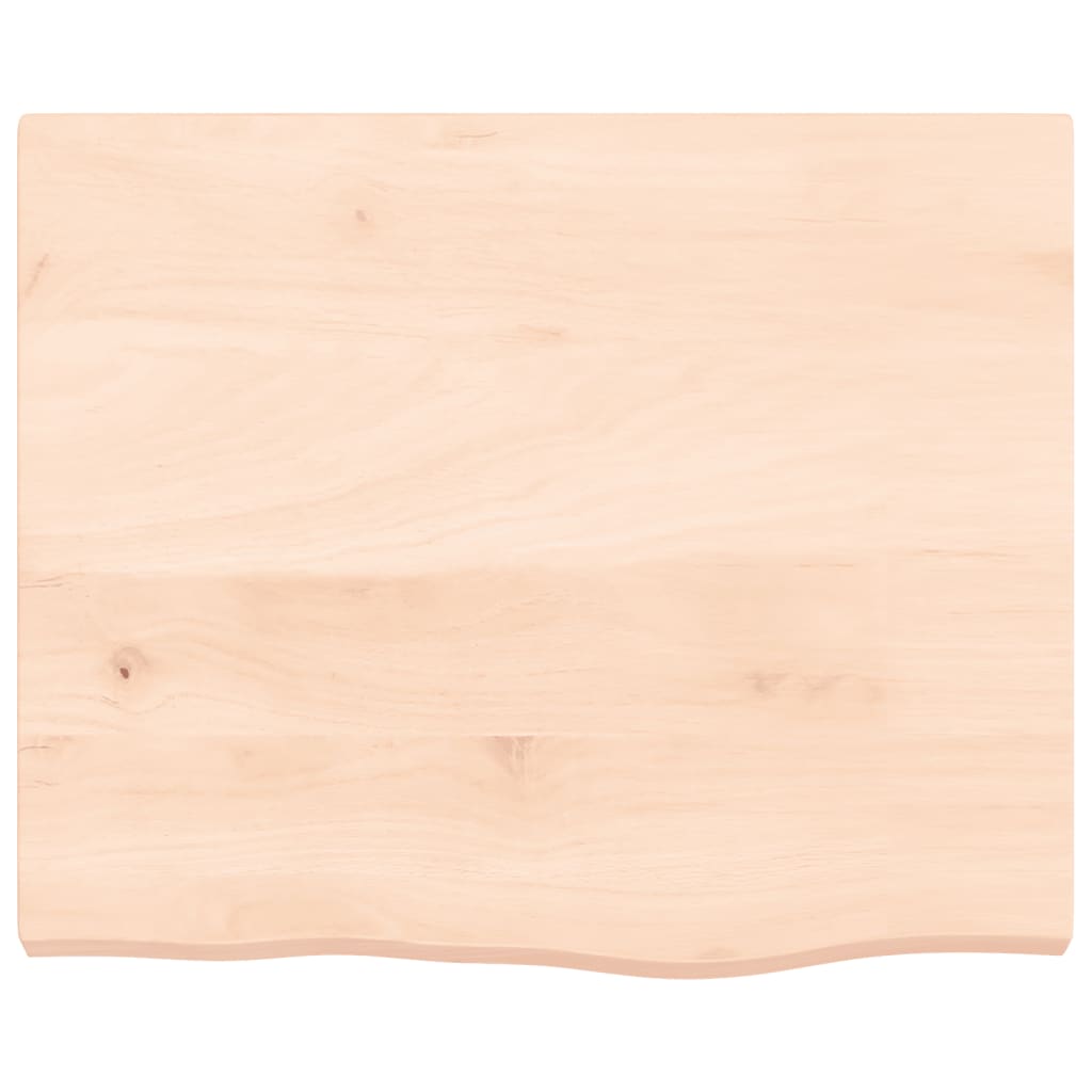 Bordplate 60x50x(2-4) cm ubehandlet heltre eik